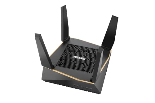 Asus Ai Mesh WLAN System (RT-AX92U, 2in1 Set, WiFi 6 für Mesh-Backbone, WiFi 1-5 für Client-Verbindung, 4x Gigabit LAN, App Steuerung, unterbrechungsfreies Roaming, AiProtection) von Asus