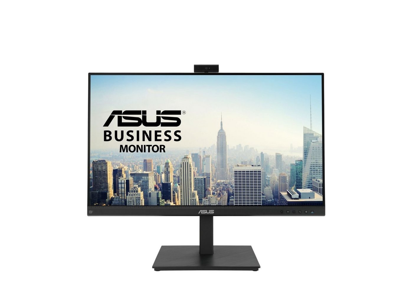 Asus Business BE279QSK 68.6cm (16:9) FHD HDMI DP TFT-Monitor (1920 x 1080 px, Full HD, 5 ms Reaktionszeit, 60 Hz, IPS, Eingebautes Mikrofon, Kamera, Lautsprecher, HDCP, Höhenverstellbar) von Asus