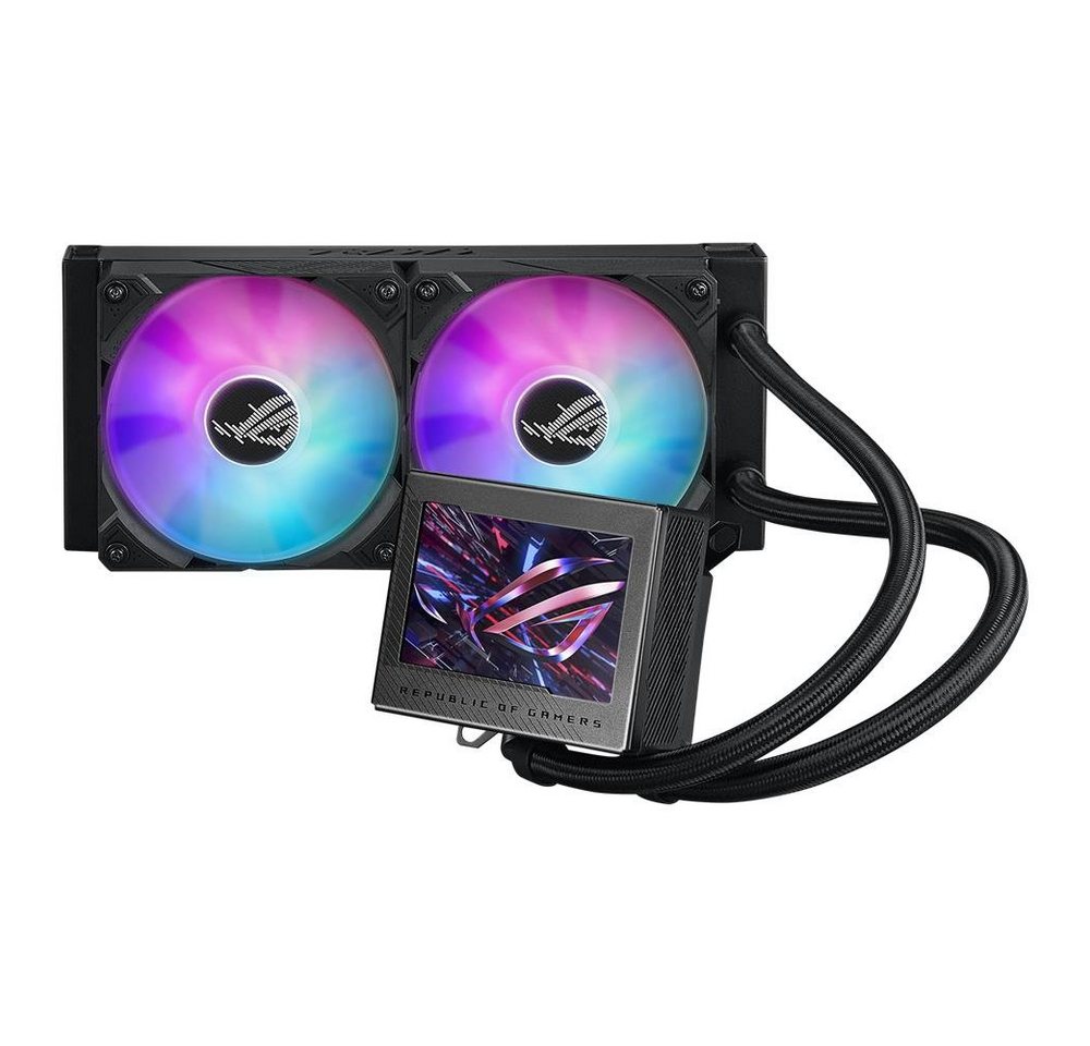Asus CPU Kühler ROG Ryujin III 240, All-in-One-Flüssig-CPU-Kühler mit 3,5"-LCD, Asetek-Pumpe von Asus
