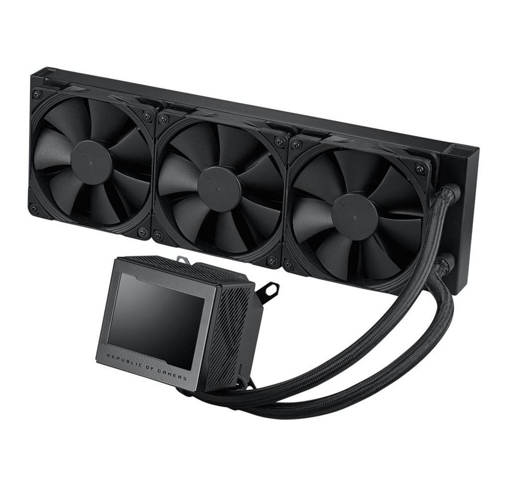 Asus CPU Kühler ROG Ryujin III 360, All-in-One-Flüssig-CPU-Kühler mit 3,5"-LCD, Asetek-Pumpe von Asus