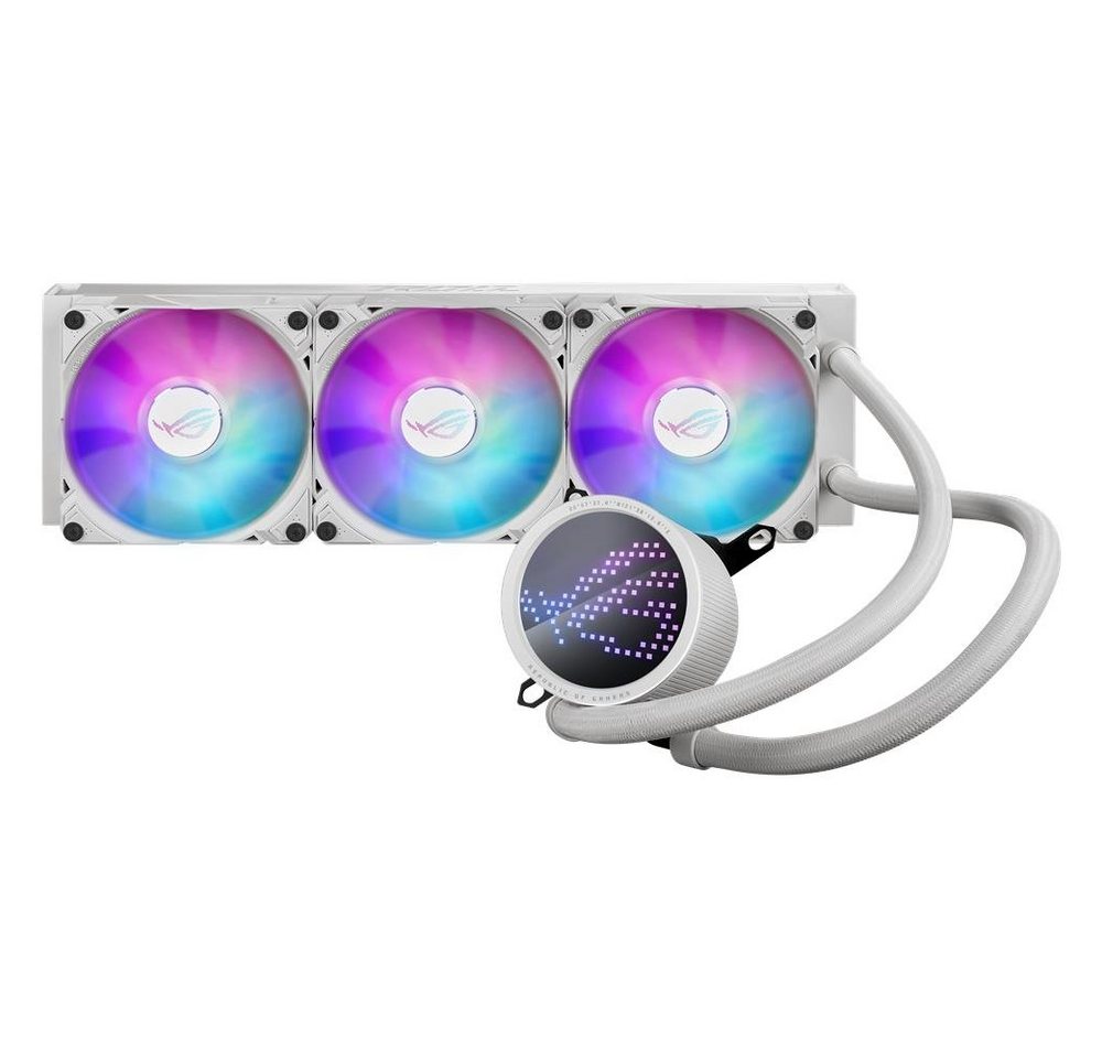Asus CPU Kühler ROG Ryuo III 360 White Edition, All-in-One-CPU-Flüssigkeitskühler mit Asetek Pumpe, LED-Display Asus CPU Kühler ROG Ryuo III 360 White Edition, All-in-One-CPU-Flüssigkeitskühler mit Asetek Pumpe, LED-Display von Asus