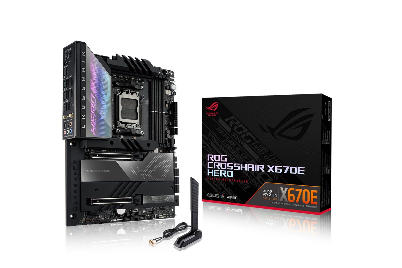 Asus CROSSHAIR X670E HERO Mainboard von Asus