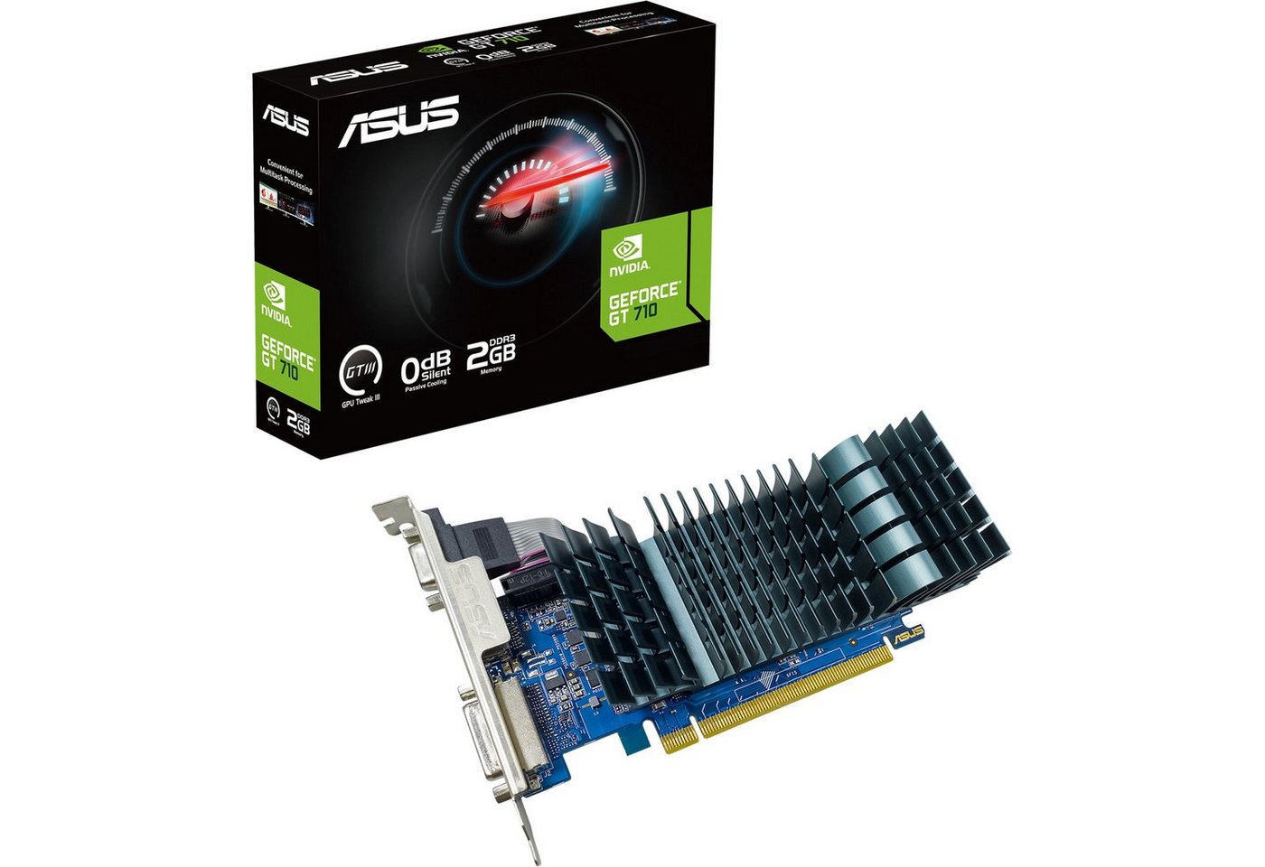Asus GeForce GT 710-1-SL-BRK-EVO Grafikkarte (1 GB) von Asus
