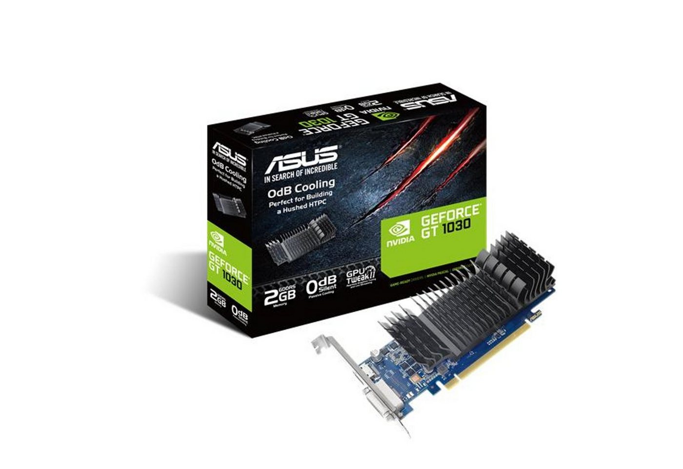 Asus GeForce GT1030-SL-2G-BRK Low-Profile Grafikkarte von Asus