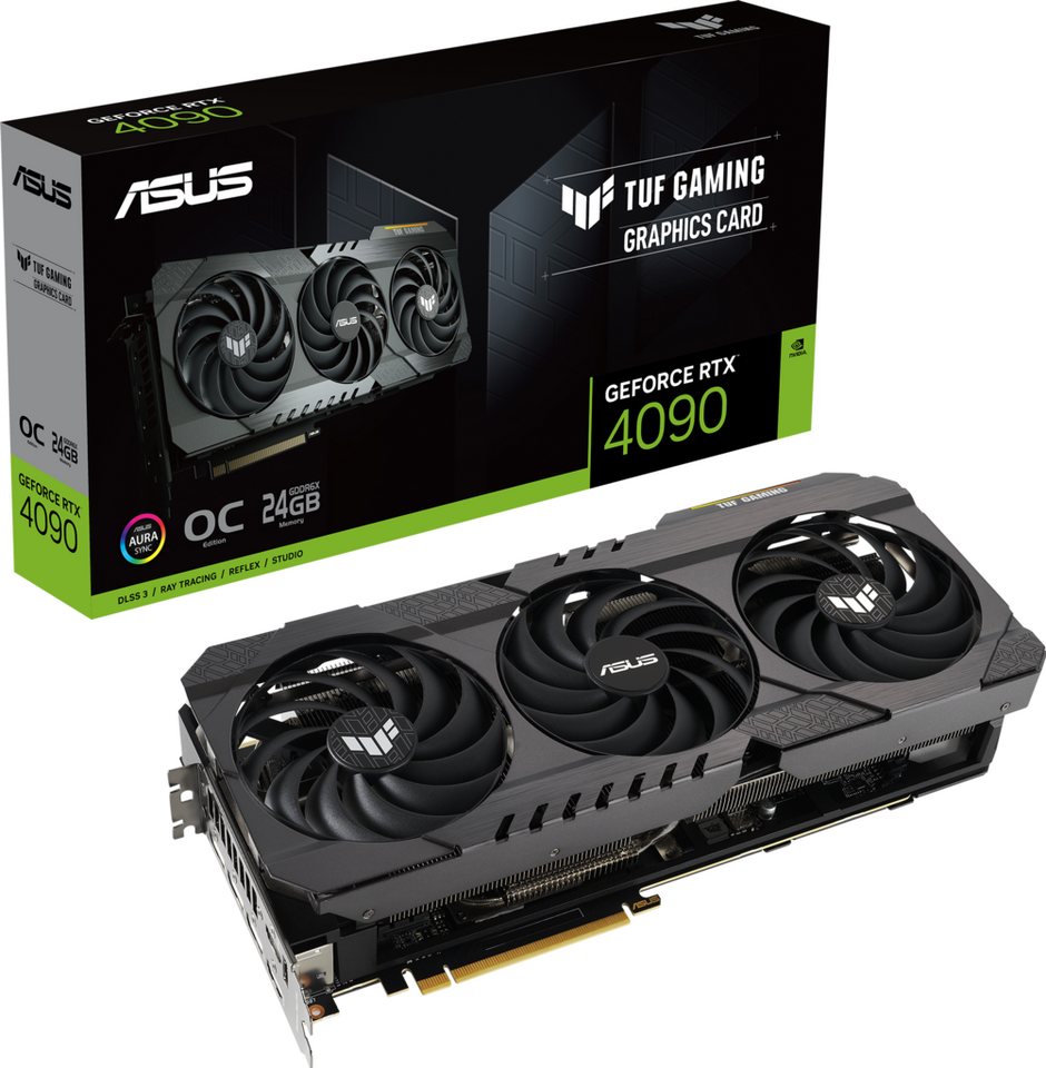 Asus GeForce RTX 4090 TUF Gaming OG OC Edition 24GB GDDR6X Grafikkarte (24 GB, GDDR6X) von Asus