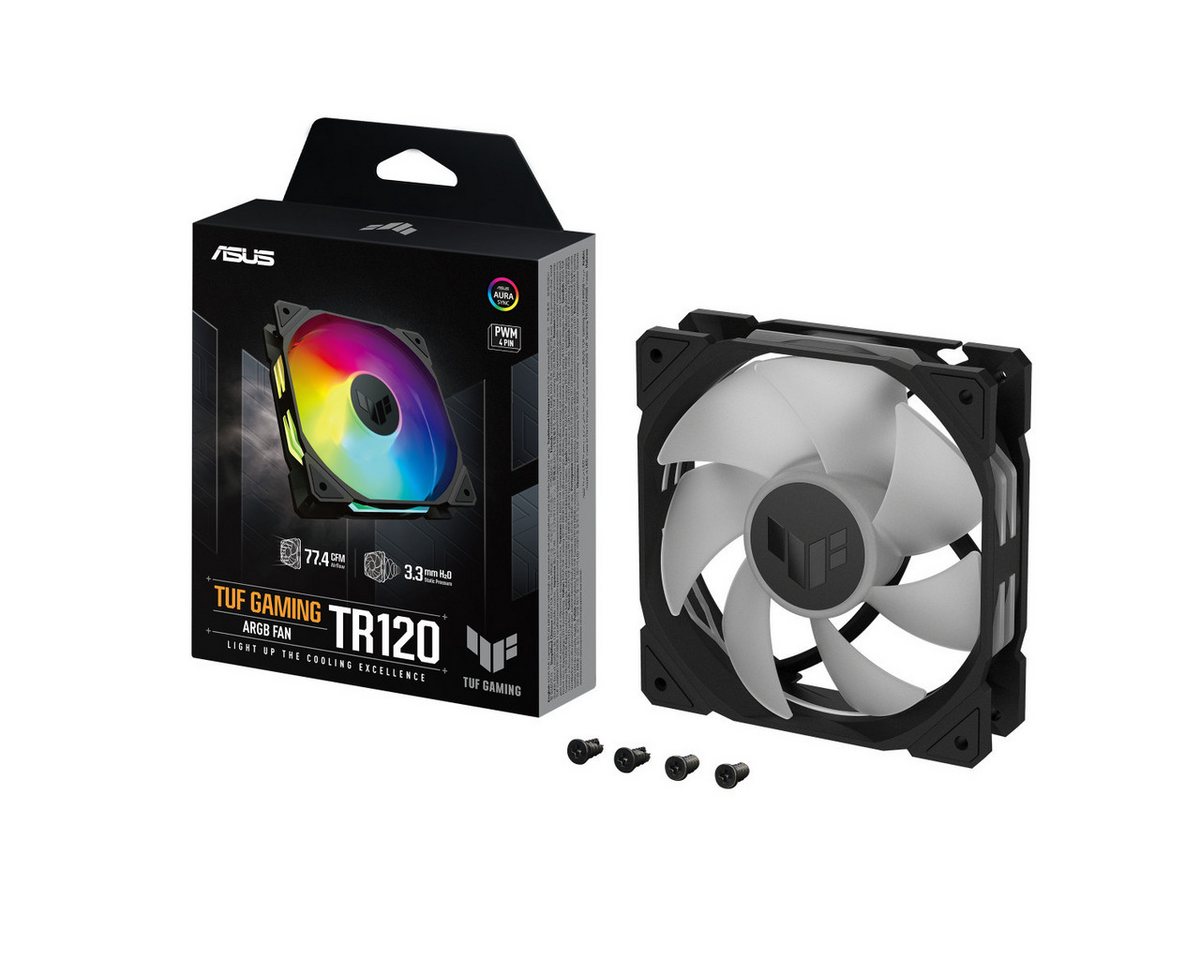 Asus Gehäuselüfter TR120 ARGB Standard Blade Black Asus Gehäuselüfter TR120 ARGB Standard Blade Black von Asus