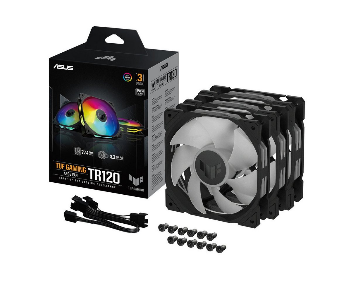 Asus Gehäuselüfter TR120 FAN ARGB BLACK 3IN1 Asus Gehäuselüfter TR120 FAN ARGB BLACK 3IN1 von Asus