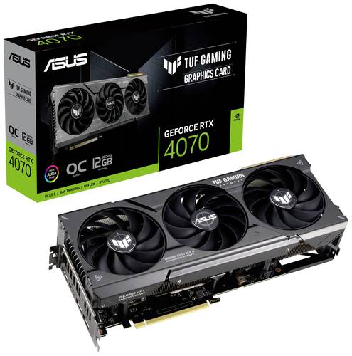 Asus Grafikkarte Nvidia GeForce RTX 4070 Overclocked 12GB GDDR6X-RAM HDMI®, DisplayPort Übertaktet von Asus