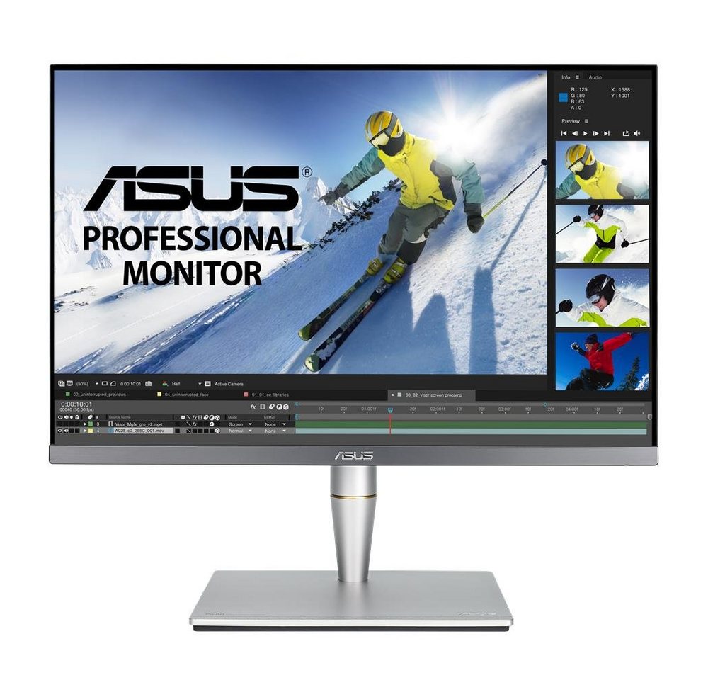 Asus PA24AC LED-Monitor (61,20 cm/24,1 ", 1920 x 1200 px, HD, 5 ms Reaktionszeit, 85 Hz, LED, WUXGA HDR-10 HDMI DisplayPort schwarz) von Asus