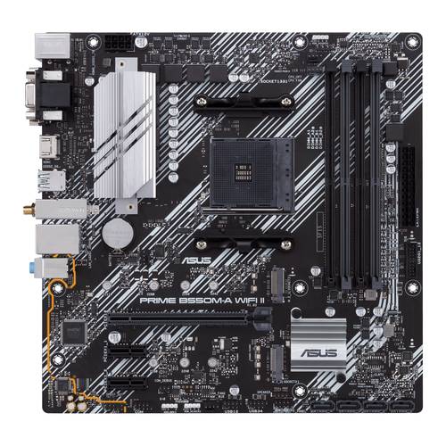 Asus PRIME B550M-A WIFI II Mainboard Sockel (PC) AMD AM4 Formfaktor (Details) Micro-ATX Mainboard-Ch von Asus