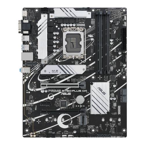 Asus PRIME B760-PLUS D4 Mainboard Sockel (PC) Intel® 1700 Formfaktor (Details) ATX Mainboard-Chipsa von Asus