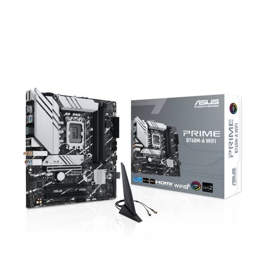 Asus PRIME B760M-A WIFI Mainboard Sockel (PC) Intel® 1700 Formfaktor (Details) Micro-ATX Mainboard- von Asus