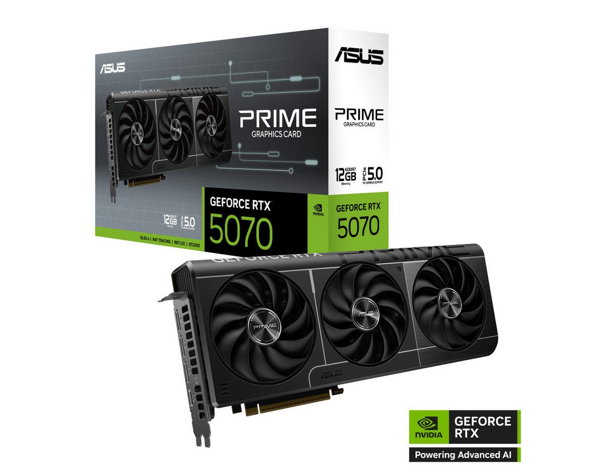 Asus PRIME GeForce RTX 5070 Grafikkarte (12 GB, GDDR7) von Asus