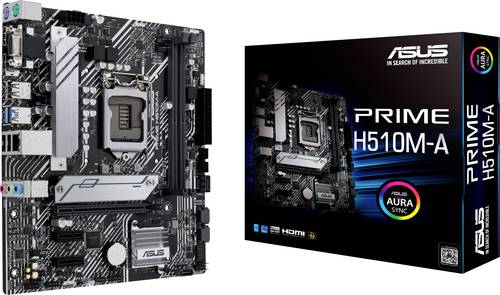 Asus PRIME H510M-A Mainboard Sockel (PC) Intel® 1200 Formfaktor (Details) Micro-ATX Mainboard-Chips von Asus