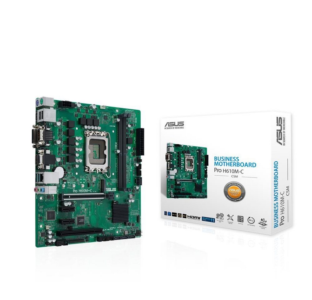 Asus PRIME H610M-C-CSM Mainboard, Intel LGA 1700, mATX, DDR4, PCIe 4.0, M.2 von Asus