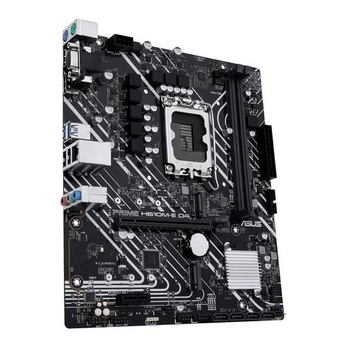 Asus PRIME H610M-E D4-CSM Mainboard Sockel (PC) Intel® 1700 Formfaktor (Details) Micro-ATX Mainboar von Asus