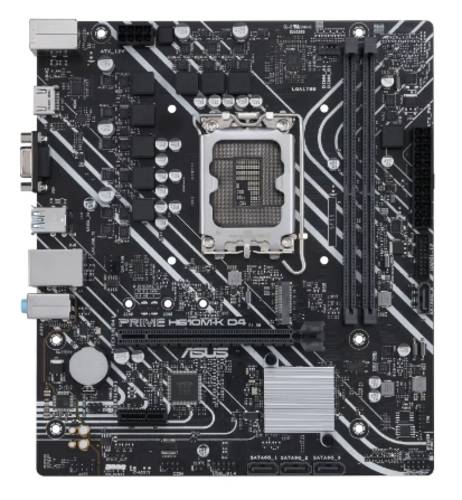 Asus PRIME H610M-K D4 Mainboard Sockel (PC) Intel® 1700 Formfaktor (Details) Micro-ATX Mainboard-Ch von Asus