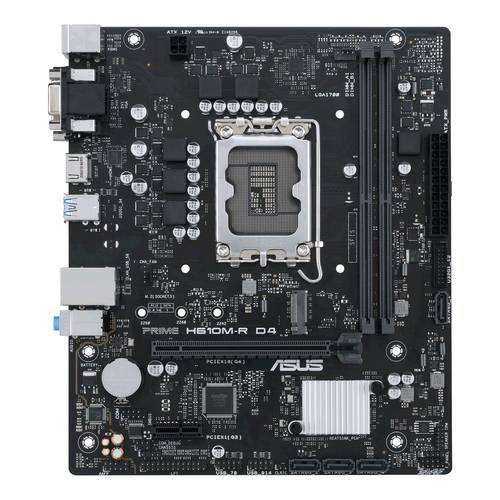Asus PRIME H610M-R D4 Mainboard Sockel (PC) Intel® 1700 Formfaktor (Details) Micro-ATX Mainboard-Ch von Asus