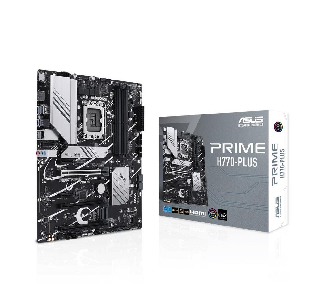 Asus PRIME H770-PLUS Mainboard, Intel LGA 1700, ATX, DDR5, PCIe 4.0 M.2, Thunderbolt 4 Asus PRIME H770-PLUS Mainboard, Intel LGA 1700, ATX, DDR5, PCIe 4.0 M.2, Thunderbolt 4 von Asus