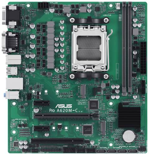 Asus PRO A620M-C-CSM Mainboard Sockel (PC) AMD AM5 Formfaktor (Details) Micro-ATX Mainboard-Chipsatz von Asus
