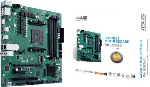Asus PRO B550M-C/CSM Mainboard Sockel (PC) AMD AM4 Formfaktor (Details) Micro-ATX Mainboard-Chipsatz von Asus