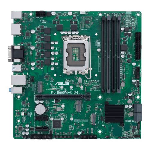 Asus PRO B660M-C D4-CSM Mainboard Sockel (PC) Intel® 1700 Formfaktor (Details) Micro-ATX Mainboard- von Asus