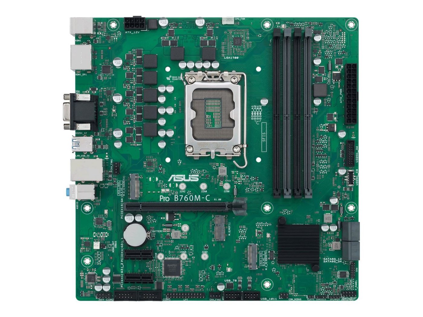 Asus PRO B760M-C-CSM//LGA1700,B760,USB3.2G1,DDR5,MB Mainboard von Asus