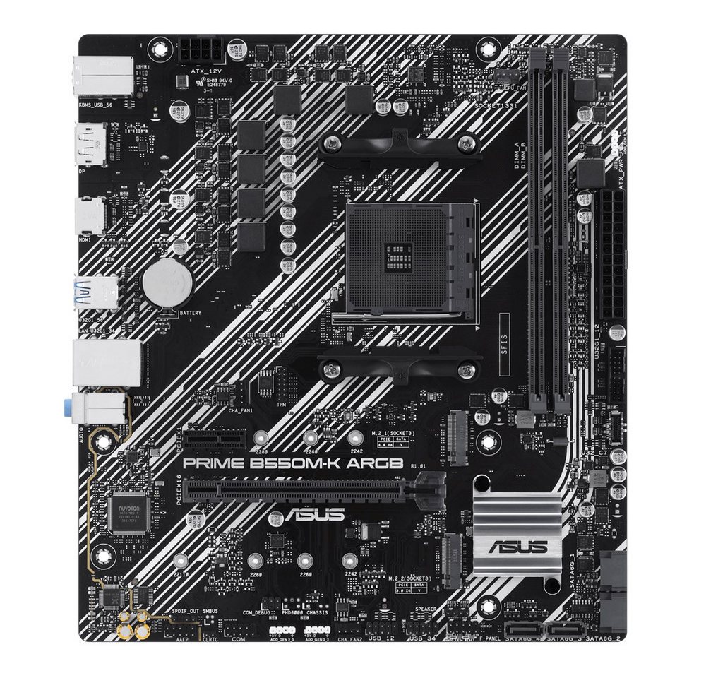 Asus Prime B550M-K ARGB Gaming Mainboard Asus Prime B550M-K ARGB Gaming Mainboard von Asus