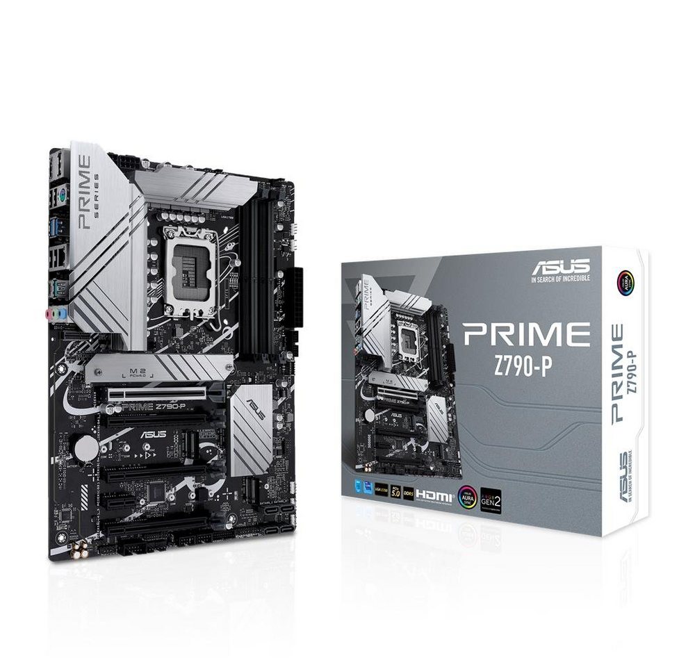 Asus Prime Z790-P Mainboard, Intel Z790, LGA 1700, ATX, PCIe 5.0, drei M.2, DDR5 von Asus