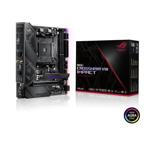 Asus ROG CROSSHAIR VIII IMPACT Mainboard Sockel (PC) AMD AM4 Formfaktor (Details) Mini-DTX Mainboard von Asus