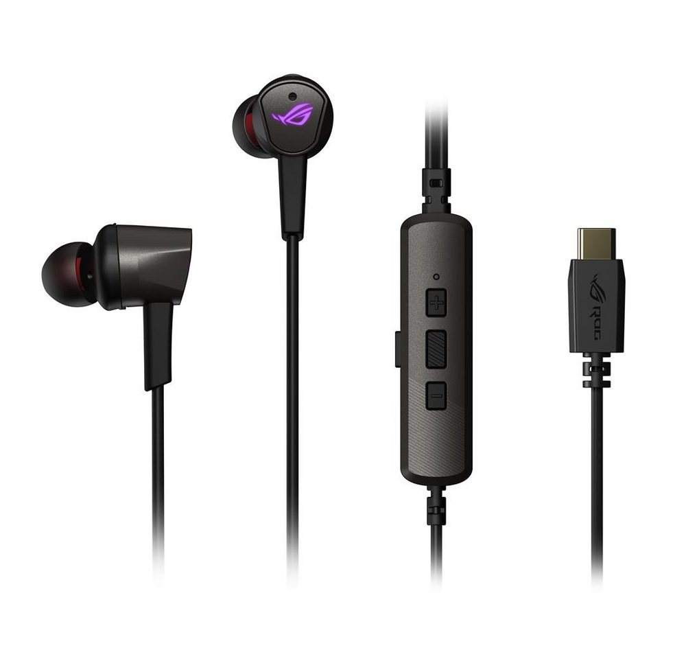 Asus ROG Cetra II In-Ear-Gaming-Kopfhörer In-Ear-Kopfhörer (Active Noise Cancelation, ANC, LSR, USB-C, kompatibel mit PCs, Notebooks, Mobiltelefonen) von Asus