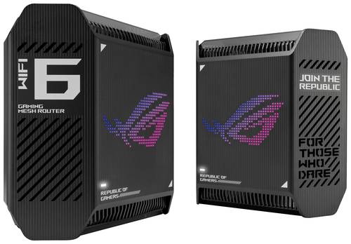 Asus ROG Rapture GT6 AX10000 AiMesh Black 2er-Pack Mesh-Netzwerk 2.4GHz, 5GHz von Asus