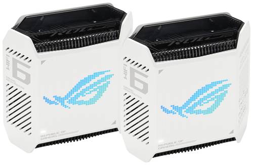 Asus ROG Rapture GT6 AX10000 AiMesh White 2er-Pack Mesh-Netzwerk 2.4GHz, 5GHz von Asus