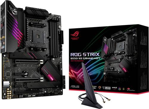 Asus ROG STRIX B550-XE GAMING WIFI Mainboard Sockel (PC) AMD AM4 Formfaktor (Details) ATX Mainboard- von Asus