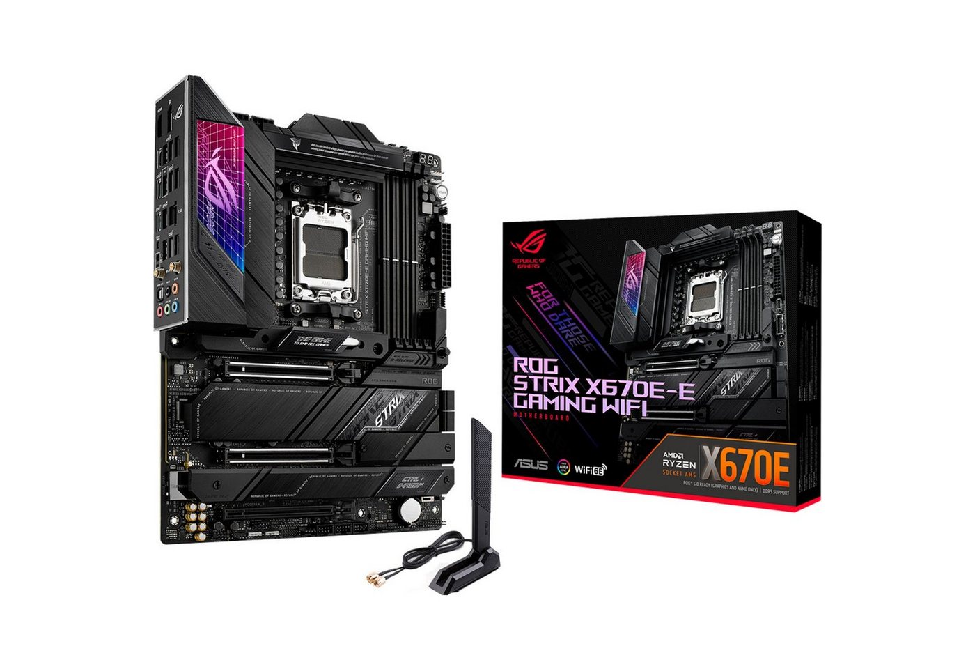 Asus ROG STRIX X670E-E GAMING WIFI Mainboard AURA Sync von Asus