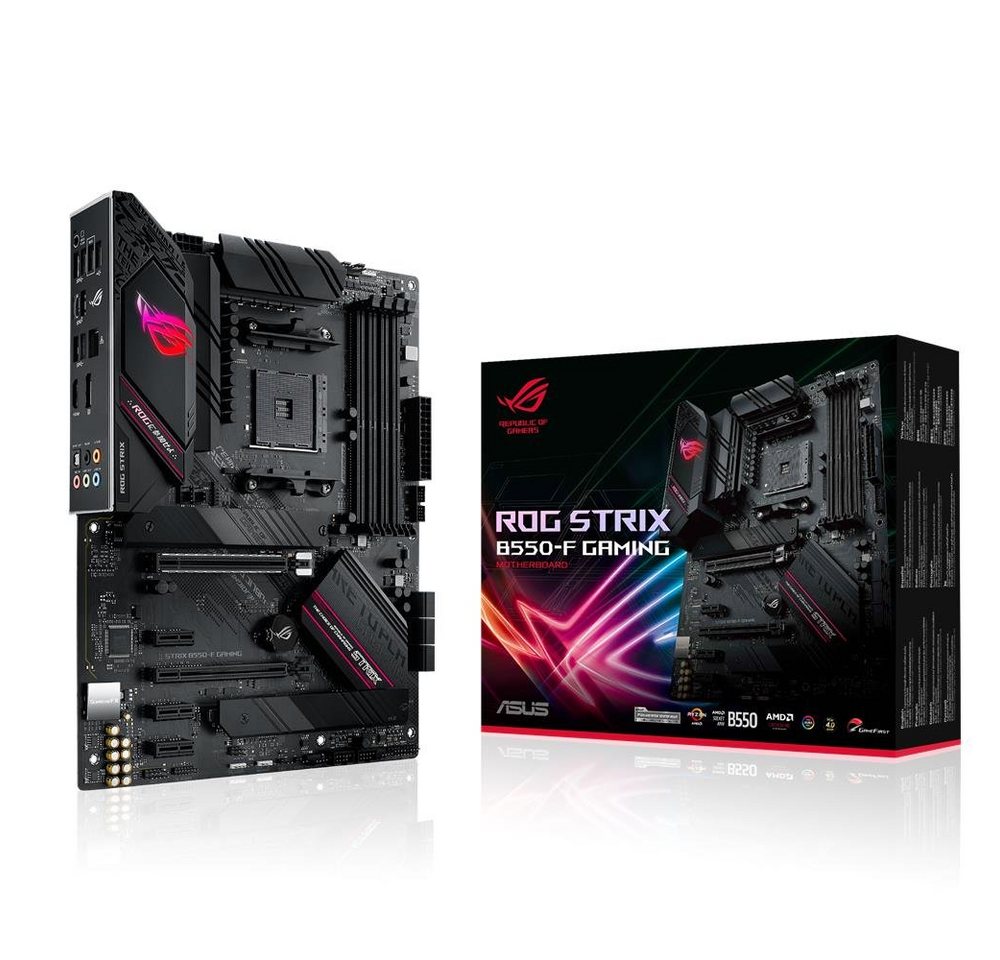 Asus ROG Strix B550-F Gaming Mainboard, Sockel AM4 ATX Ryzen, PCIe 4.0, Intel 2,5 Gbit/s-Ethernet, 2x M.2 von Asus