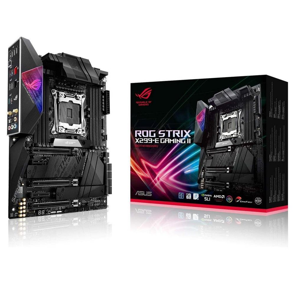 Asus ROG Strix X299-E Gaming II Mainboard, Intel X299 ATX, LGA 2066, für Intel Core X-Series, Wi-Fi 6 AX Asus ROG Strix X299-E Gaming II Mainboard, Intel X299 ATX, LGA 2066, für Intel Core X-Series, Wi-Fi 6 AX von Asus