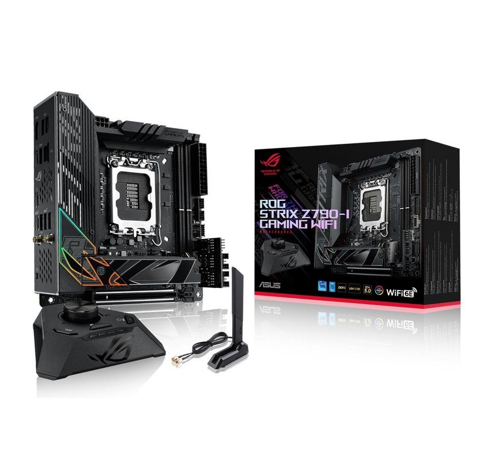 Asus ROG Strix Z790-I Gaming WIFI Mainboard, Intel® Z790, Intel LGA 1700, mini-ITX, DDR5, M.2, PCIe 5.0, WiFi 6E von Asus
