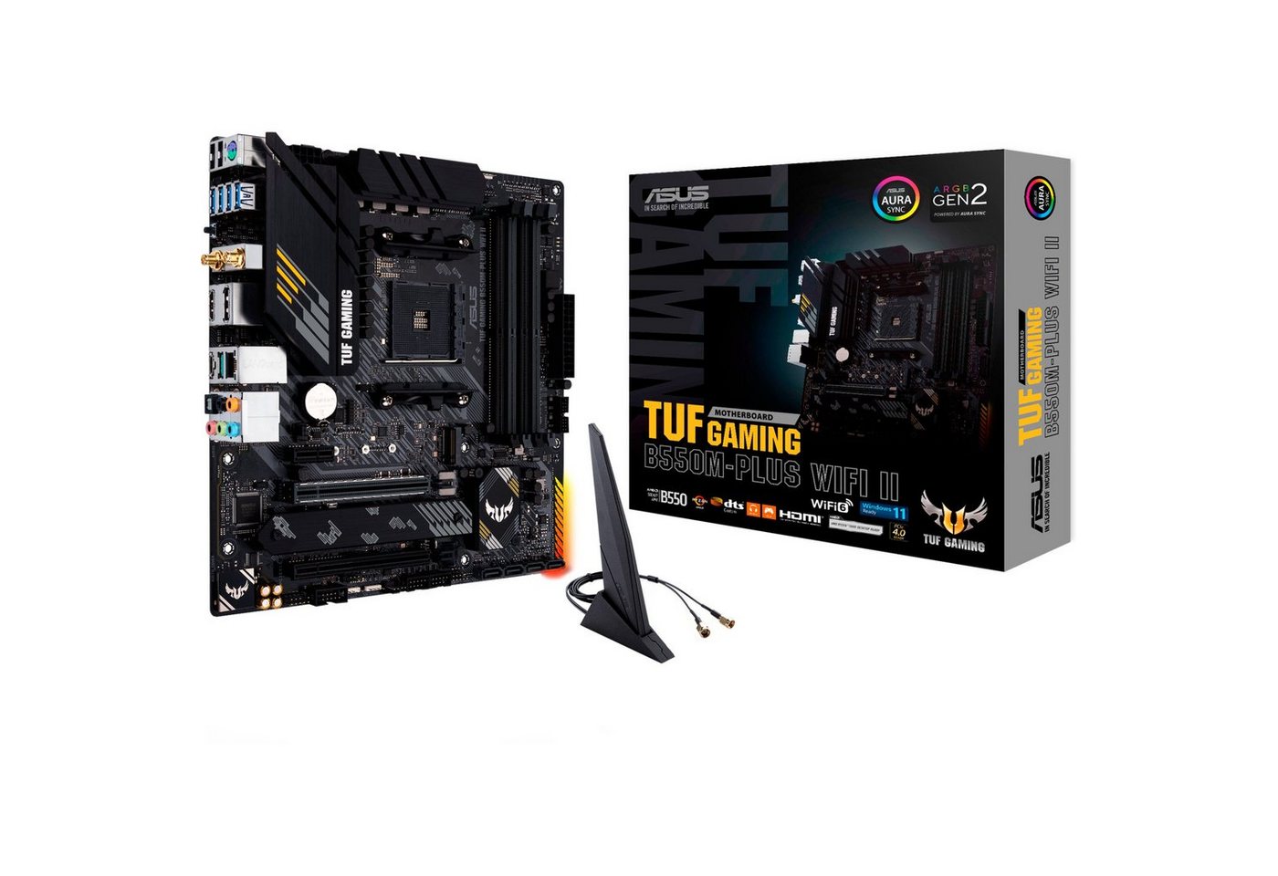 Asus TUF GAMING B550M-PLUS WI-FI II Mainboard AURA Sync von Asus