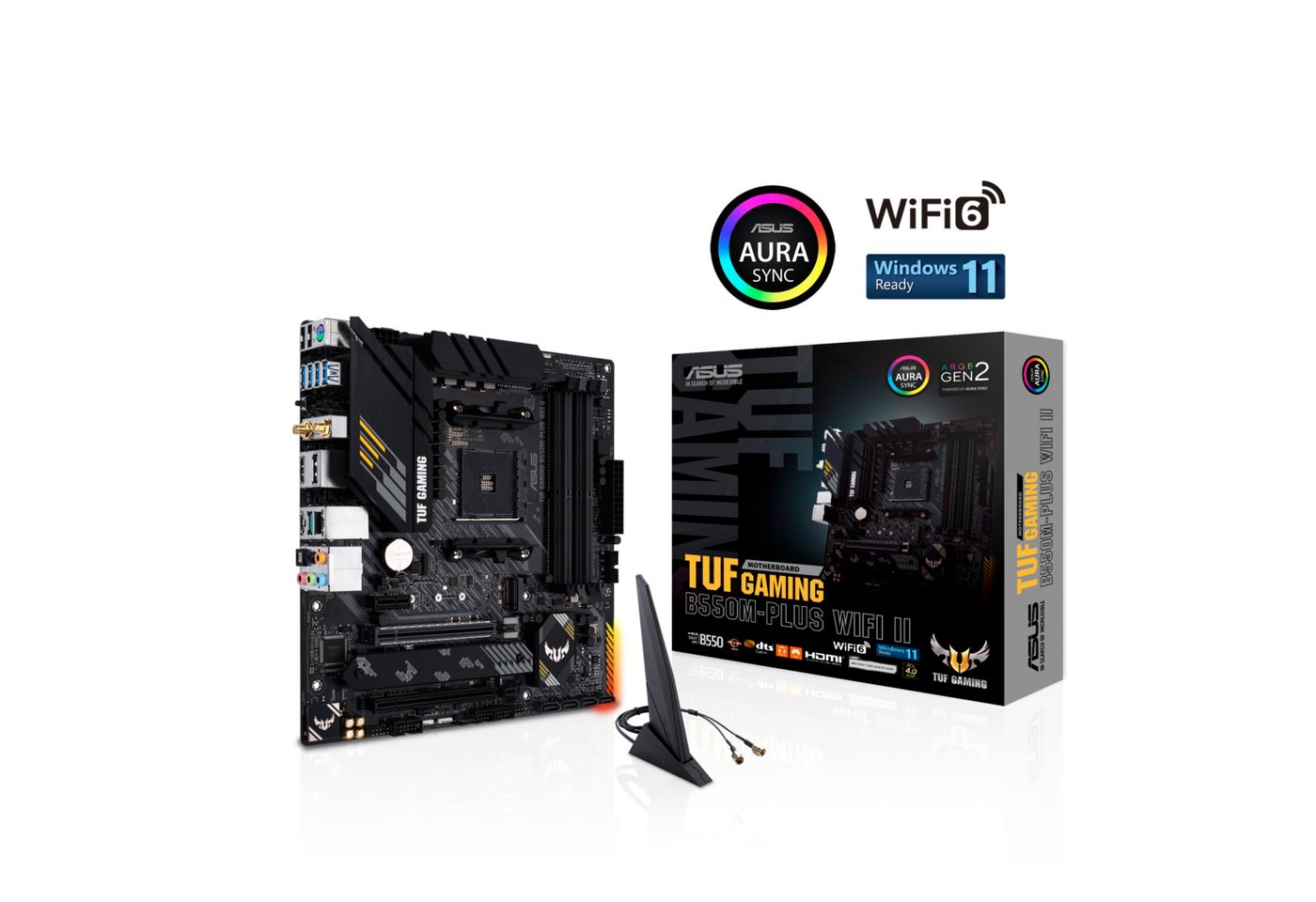 Asus TUF GAMING B550M-PLUS WIFI II Mainboard Asus TUF GAMING B550M-PLUS WIFI II Mainboard von Asus