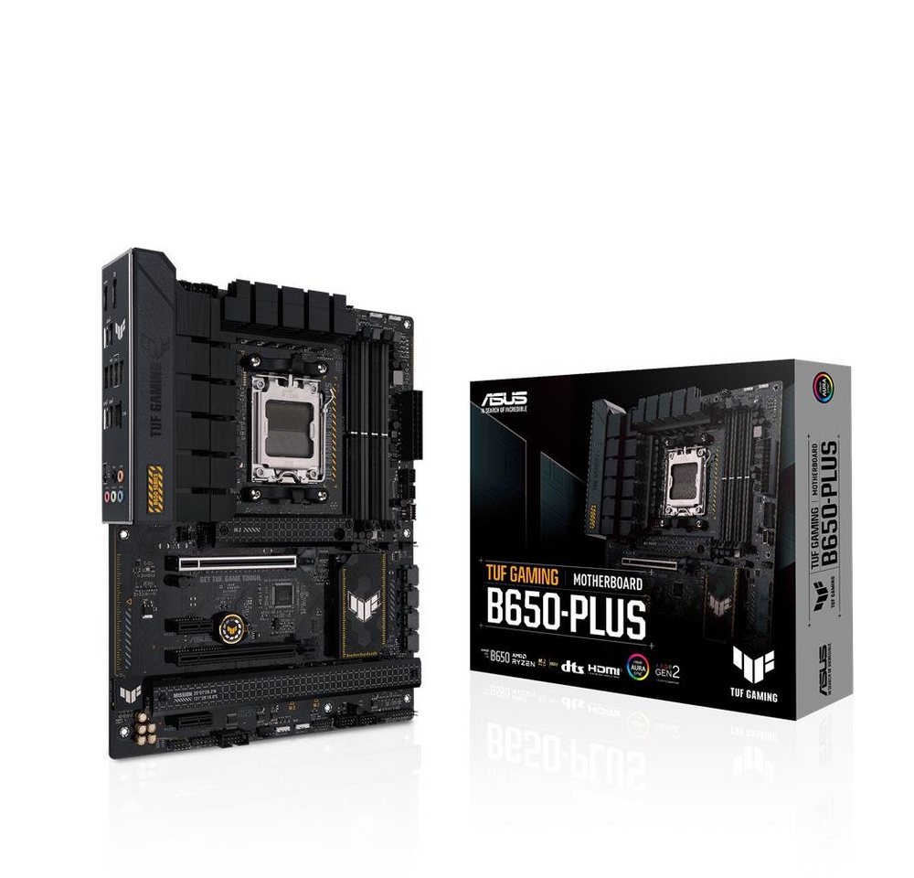 Asus TUF GAMING B650-PLUS Mainboard, AMD B650, Ryzen AM5, ATX, PCIe 5.0, DDR5, 14 Power Stages, USB von Asus