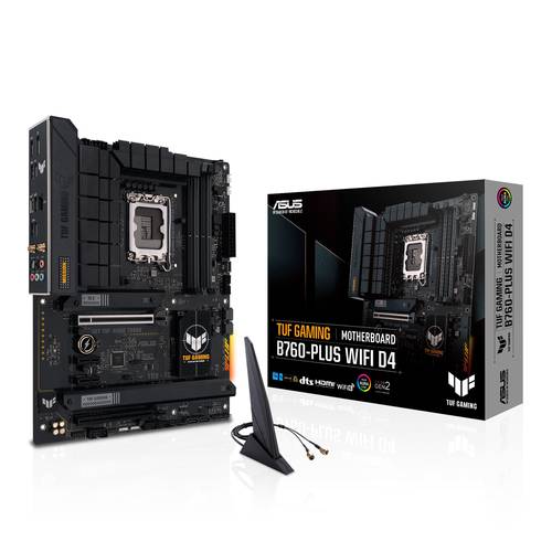 Asus TUF GAMING B760-PLUS WIFI D4 Mainboard Sockel (PC) Intel® 1700 Formfaktor (Details) ATX Mainbo von Asus