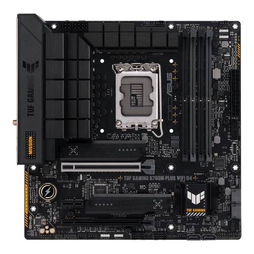 Asus TUF GAMING B760M-PLUS WIFI D4 Mainboard Sockel (PC) Intel® 1700 Formfaktor (Details) Micro-ATX von Asus