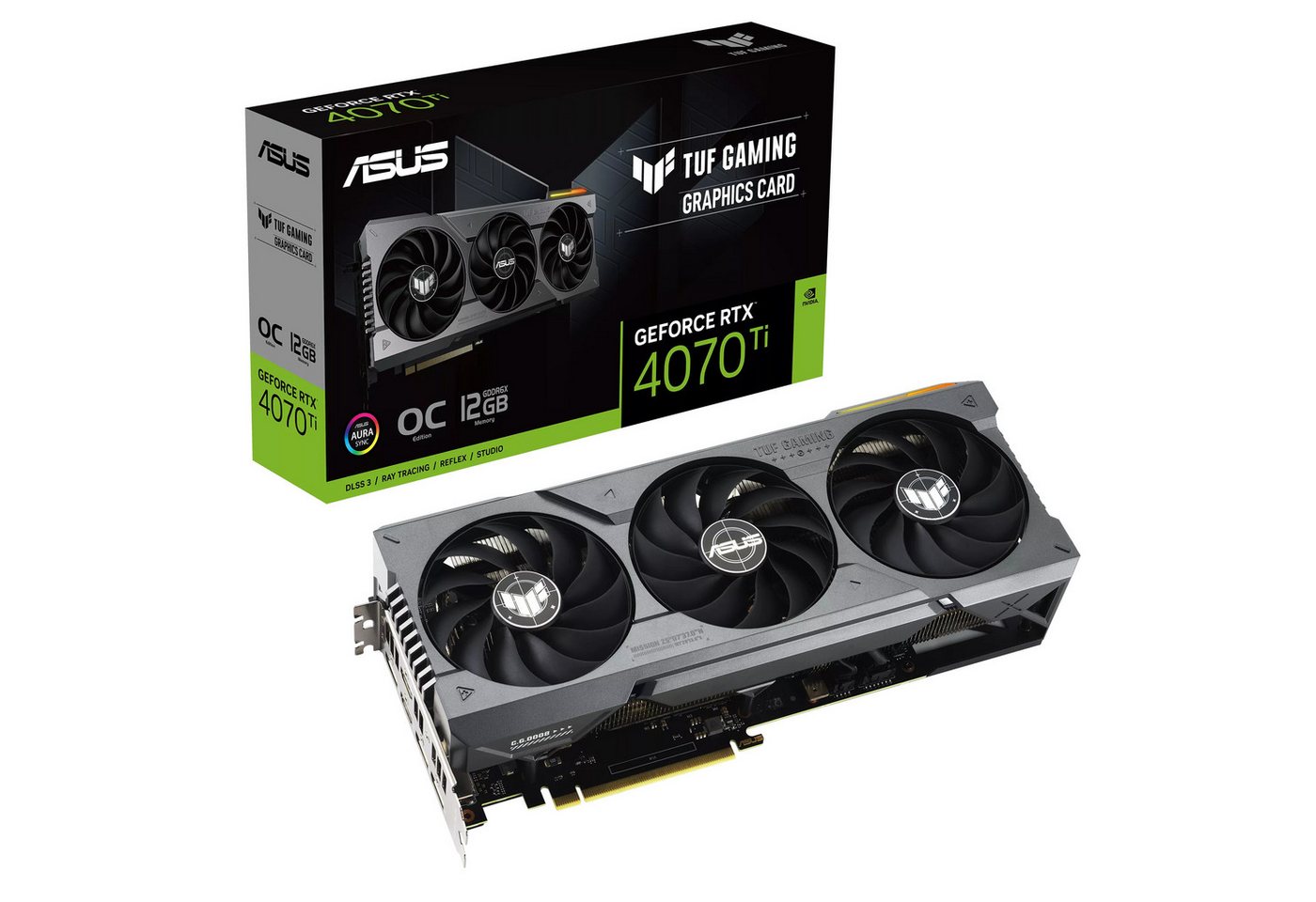 Asus TUF Gaming GeForce RTX 4070 Ti Grafikkarte (GDDR6X) von Asus