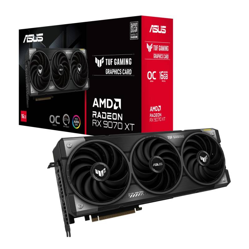 Asus TUF Radeon RX 9070 XT 16GB Grafikkarte - 16GB GDDR6, HDMI, 3x DP von Asus