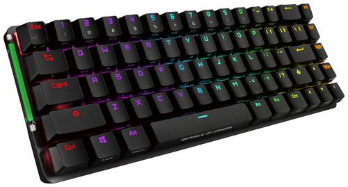 Asus ROG Falchion Funk, USB Gaming-Maus Deutsch, QWERTZ Schwarz Beleuchtet von Asus