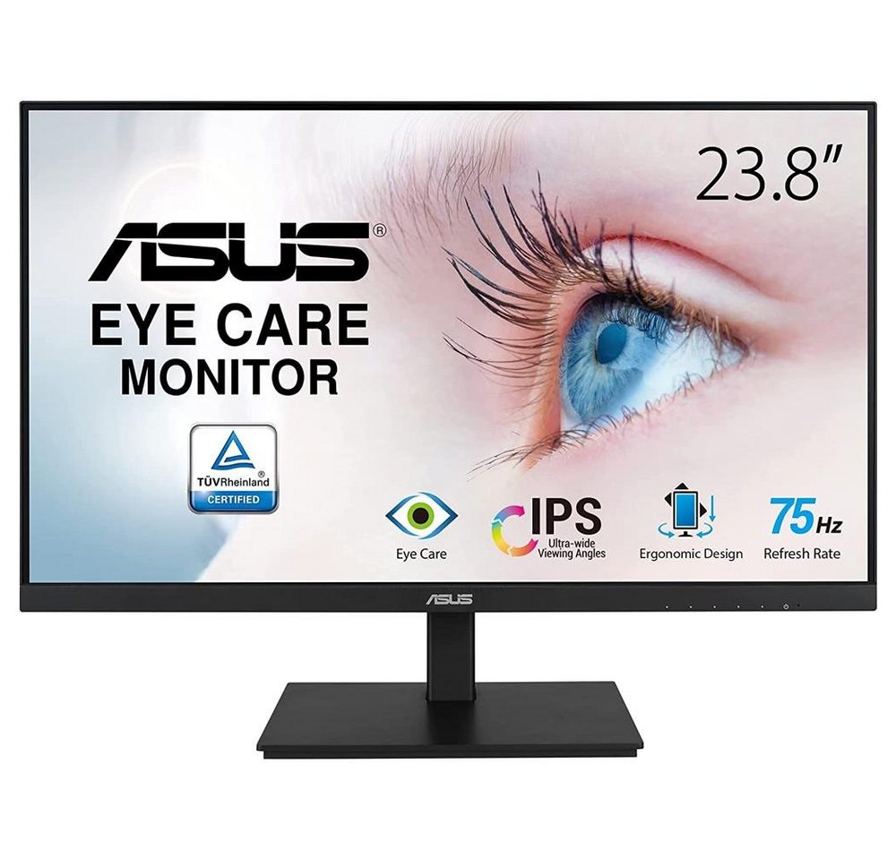 Asus VA24DQSB Curved-LED-Monitor (61,10 cm/23,8 , Full HD, Eye-Care, IPS, rahmenlos, 75 Hz, Adaptive-Sync)" von Asus