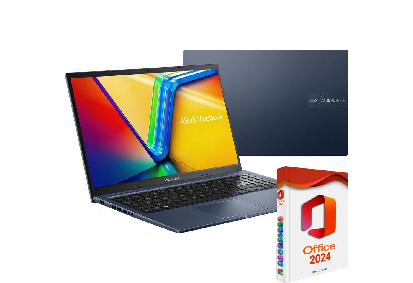 Asus VivoBook X1504, Core i7-1355U, MS Office 2024 Prof. Dauerlizenz Notebook (39,00 cm/15.6 Zoll, Intel Core i7 1355U, Intel Iris Xe Grafik, 500 GB SSD, Windows 11 Pro 64Bit + MS Office 2024, Beleuchtete Tastatur) Asus VivoBook X1504, Core i7-1355U, MS Office 2024 Prof. Dauerlizenz Notebook (39,00 cm/15.6 Zoll, Intel Core i7 1355U, Intel Iris Xe Grafik, 500 GB SSD, Windows 11 Pro 64Bit + MS Office 2024, Beleuchtete Tastatur) von Asus