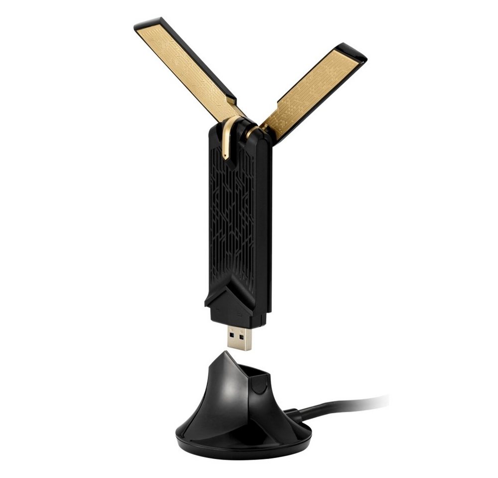Asus WLAN-Dongle USB-AX56 AX1800 - USB-WLAN-Adapter - schwarz/gold Asus WLAN-Dongle USB-AX56 AX1800 - USB-WLAN-Adapter - schwarz/gold von Asus