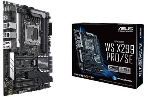 Asus WS X299 PRO/SE LGA2066 ATX Mainboard Sockel (PC) Intel® 2066 Formfaktor (Details) ATX Mainboar von Asus